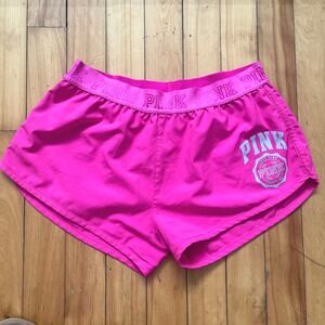 Victoria's Secret PINK Hot Pink Athletic Dolphin Shorts Logo Waistband XS